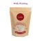 Resealable k Brown Kraft Paper Standing Up Pouches With Clear Oval Round Window supplier
