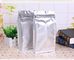 Resealable recycle flat bottom coffee bean packaging bags with valve supplier