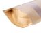Recyclable kraft paper ziplock food plastic packaging bag with clear window supplier