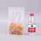 Food Grade  Transparent Flat Bottom Plasatic Zipper Packaging Bag for Food supplier