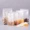 Food Grade  Transparent Flat Bottom Plasatic Zipper Packaging Bag for Food supplier