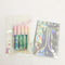 Custom logo zipper glittery silver shinny hologram zip lock gift plastic iridescent packaging bag supplier