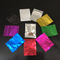 Clear colorful Aluminum Foil Mylar Foil Ziplock Bags translucent packaging bag supplier