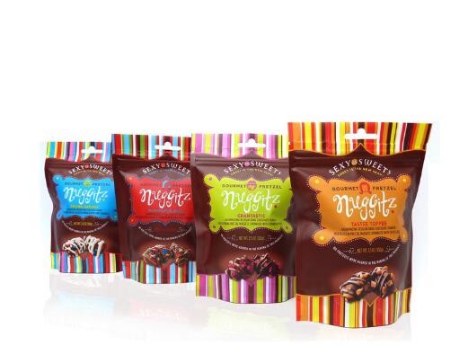 Food Packaging Custom Printed Stand Up Pouch Reusable Snack Bags With Zipper