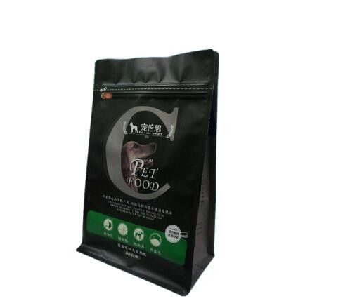 resealable gusset customized lock zip packaging pet bag dog side lankakibag