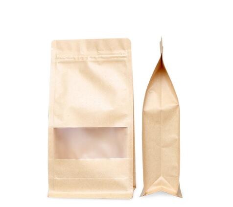 flour paper grade bags brown resealable zipper moisture 1kg customized proof packaging tear notch lankakibag