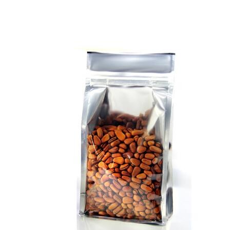 Low Cost Square Bottom Custom Printing And Capacity Clear Food Grade Bags For Black Peppercorns