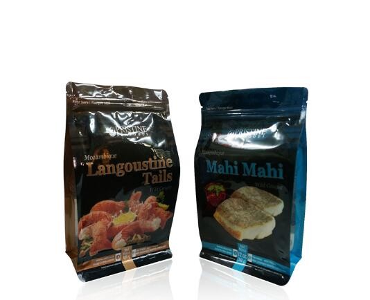 Low Cost Square Bottom Custom Printing And Capacity Clear Food Grade Bags For Black Peppercorns