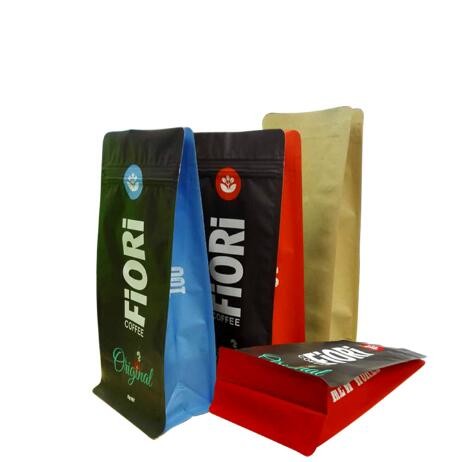 100% Food Grade Aluminum Foil Resealable stand up zipper Plastic Food Pacakging Bag