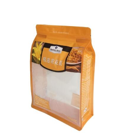 100% Food Grade Aluminum Foil Resealable stand up zipper Plastic Food Pacakging Bag