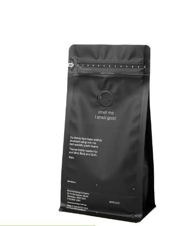 Aluminum Foil Resealable Bottom Pouch Food Packaging With Ziplock