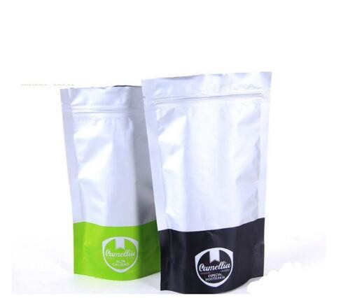 Aluminum Foil Resealable packaging stand up pouch zipper bags