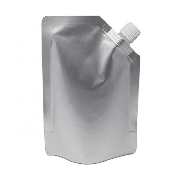 Custom 500ML k Reusable Standing Up Aluminum Foil Clear Plastic Food