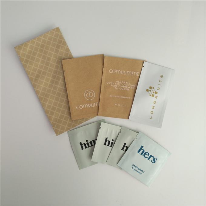 3 Side Seal Custom Printing plastic Sachet for Samples Cosmetics