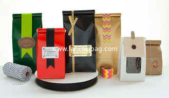 China PET Coffee Plastic Packaging Bags with Drawstring Tie supplier