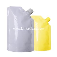 China Stand Up Clear Plastic Packaging Bags with Spout supplier