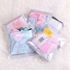 China OPP Plastic Underwear Packaging Bags with Zip-Lock supplier