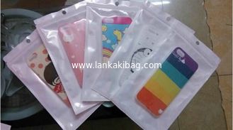 China Transparent OPP Plastic Zipper Packaging Bags for Cellphone Case supplier