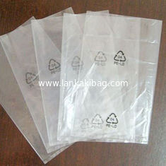 China Clear PE Flat Plastic Bags with Custom Logo Printing supplier