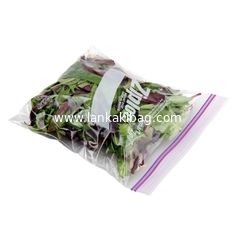 China Transparent OPP Plastic Vegetables Packaging Bags with Zipper supplier