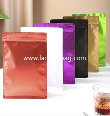 China Flat Bottom silver foil food packaging ziplock Bags with Window for Snack packing supplier