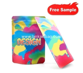 China Free Sample Custom logo resealable laminated foil pouches with ziplock supplier