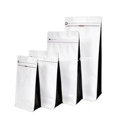 China Custom logo Flat Bottom triple laminated aluminium foil bags with Zipper for food supplier