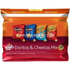 China Custom Logo 8 Colors Printing  Aluminum Foil Lined Plastic Material Potato Chips with Heal Seal supplier