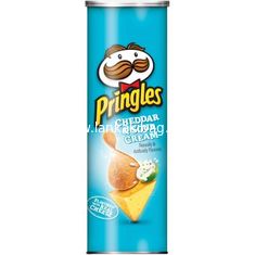China Custom Printing potato chips packing paper cans with aluminum foil and customized size supplier