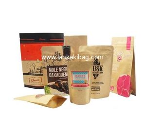 China Moisture-Proof Food Grade Custom Design Kraft Paper Bags For Flour Packaging 1 Kg supplier