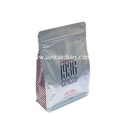 China Flat Bottom Gusset Custom Printed Aluminum Foil Coffee Bean Bags Wholesale supplier
