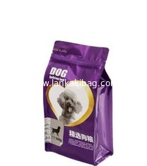 China High Quality Custom Printed Laminated Flat Bottom Dog Pet Food Packaging Bag With Resealable Zipper supplier
