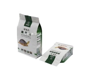China Laminated Material Flexible Packaging Side Gusset Custom Printed Animal Tortoise Feed Bag supplier