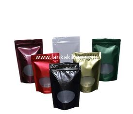 China Cheap Customized design Plastic packaging coffee k bags with WIndow supplier