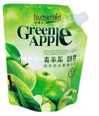 China Custom Printing disposable clear printed juice pouch with spout for juice supplier