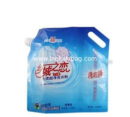 China 100% eco-friendly custom famous washing and detergent package with spout supplier