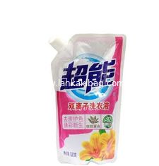 China Eco-friendly custom aluminum foil liquid detergent  Plastic spout pouch wholesale supplier