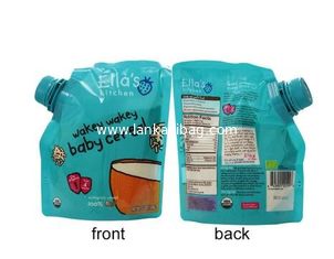 China Liquid Water Package Doypack Custom Design Printing 200Ml Reusable Baby Food Spout Pouch supplier