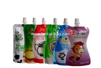 China Manufacturers Custom 100ml 120ml 180ml Food Grade Heat Sealing Drink Liquid Papckaging Stand Up supplier