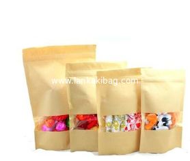 China Cheap Price Food Grade Soy Ink Printing 100Kg Craft Pouch Custom Sugar Paper Bags Packaging With Own Logo supplier