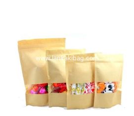 China stand up aluminum foil kraft bag with valve/k/tear notch for tea/coffee/nuts/resealable kraft paper bag supplier