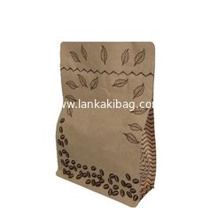 China White Doypack Stand Up Pouch k Kraft Paper Bags With Clear Window And Zipper supplier