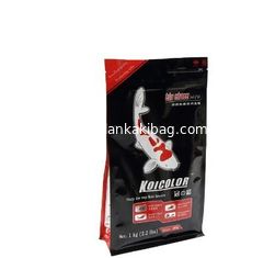 China Custom printed k box pouch for dog food packaging, flat bottom bag of dog food supplier