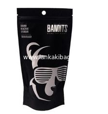 China Custom Printing FDA Food Material Plastic Material k Poly Bag Black Plastic Zipper Bags Wholesale supplier