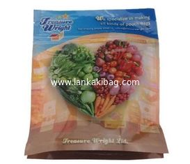 China Customized printing aluminium foil k stand up plastic food bag with zipper for Vegetables Packing supplier