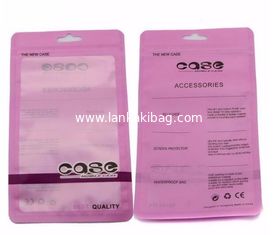 China Custom printed OPP Zipper Plastic Packaging bags for phone case and assessories packing supplier
