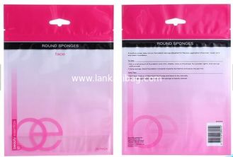 China Beautiful Printing OPP zip lock plastic cosmetic packaging bags for powder and brush packing supplier