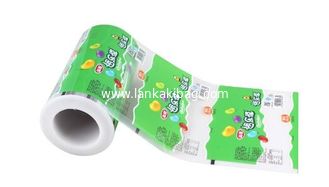 China Plastic Food Wrapping Film / Custom Printing Sachet Packaging roll film / Red Plastic Film Roll supplier