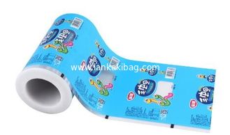 China Custom printing packaging PE plastic film roll for food packaging plastic roll film laminating supplier