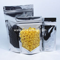 China Metallic Foil Mylar Bags  Zip Lock Stand Up Food Pouch Bulk Food Bags supplier